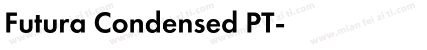 Futura Condensed PT字体转换